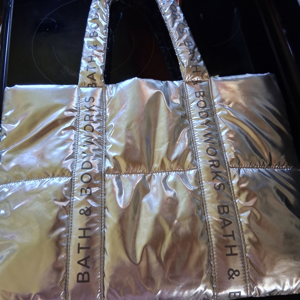 Bath & Body Works Iridescent Metallic Baby Bag - Pink/Gold